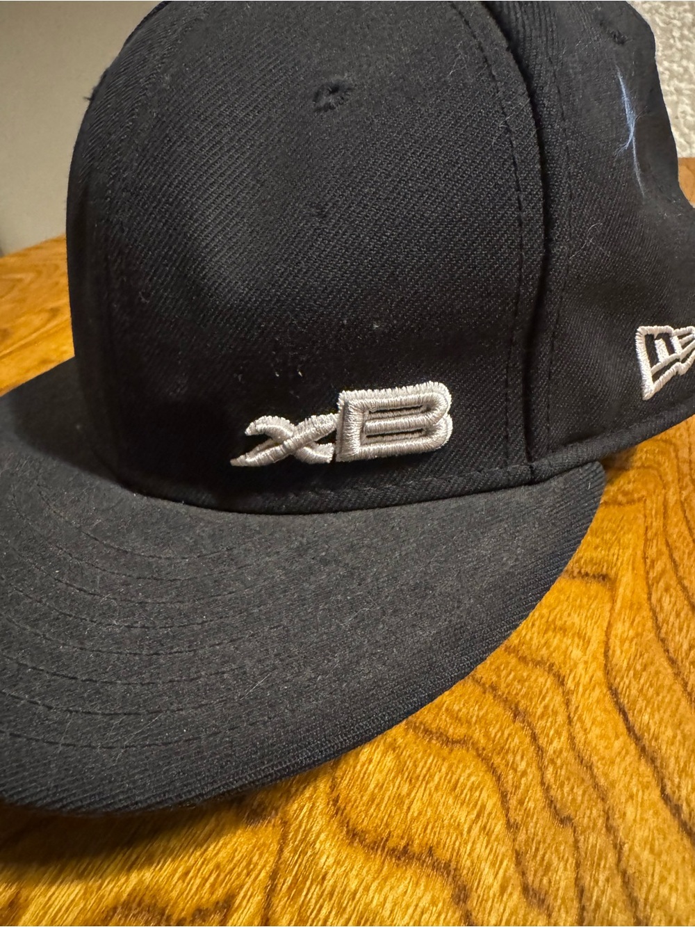 New Era Black Cap with White XB Embroidery - Picture 1 of 7
